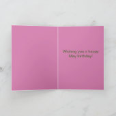 May Birthday Lily Birth Month Flower Kaart (Binnen)