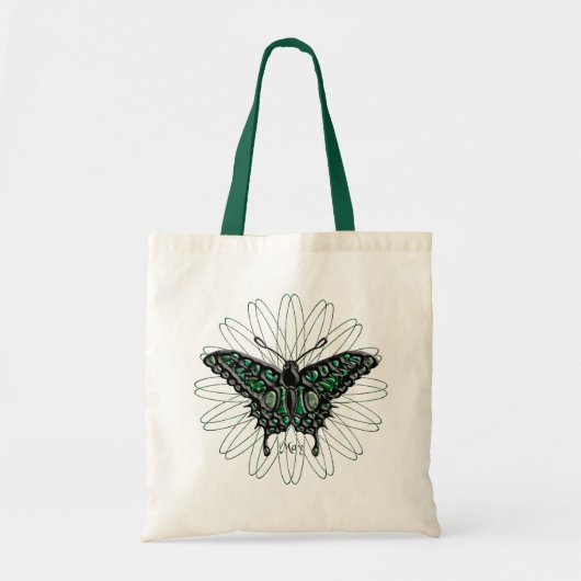 May Birthstone Butterfly Tote Bag (Voorkant)