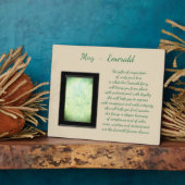 May Birthstone Emerald Fotoplaat (Zijkant)