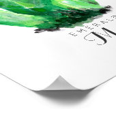 May Birthstone - Emerald Waterverf | POSTER (Hoek)