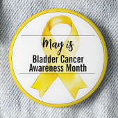 May Blaaskanker Awareness Month lint Ronde Button 5,7 Cm