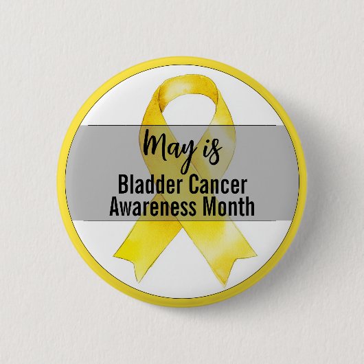 May Blaaskanker Awareness Month lint Ronde Button 5,7 Cm (Voorkant)
