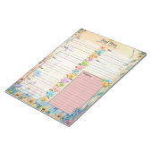 May Bloemen 7 Dagen Maaltijdplanner Notitieblok (Schuin)