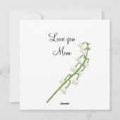 May Blossoms Hawthorn en Lily van de vallei Feestdagenkaart (Achterkant)