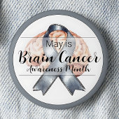 May Brain Cancer Awareness Month Ronde Button 5,7 Cm