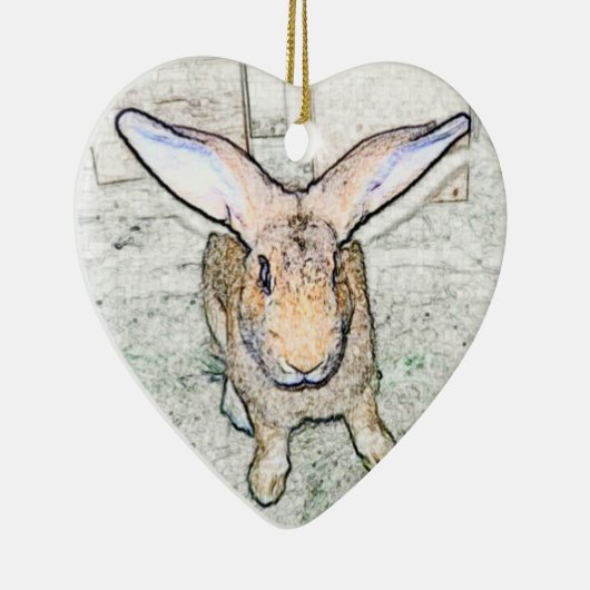 May Bunny Keramisch Ornament (Rechts)