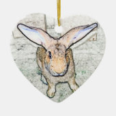 May Bunny Keramisch Ornament (Voorkant)