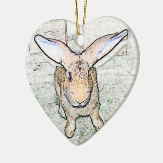 May Bunny Keramisch Ornament (Links)