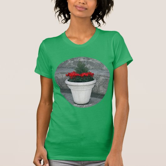 "May Christmas Bloom" T-shirt (Voorkant)