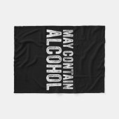May Contain Alcohol Drinking Beer Tasting Funny Fleece Deken (Voorkant (Horizontaal))