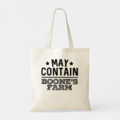 May Contain Boone's Farm Funny Wine Alcohol Tote Bag (Achterkant)