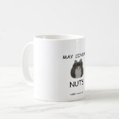 May Contain Nuts Winter White Hamster Koffiemok (Voorkant links)