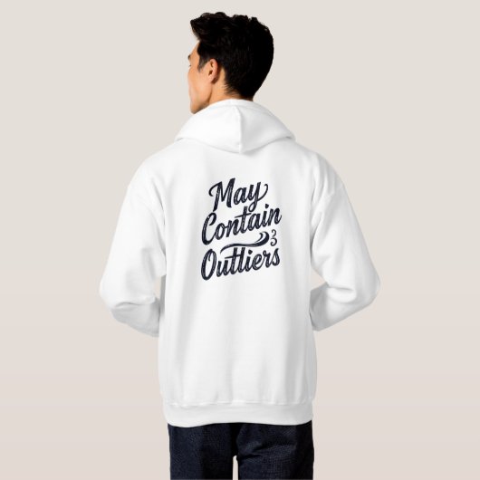 May Contain Outliers Data Hoodie - Light (Achterkant volledig)