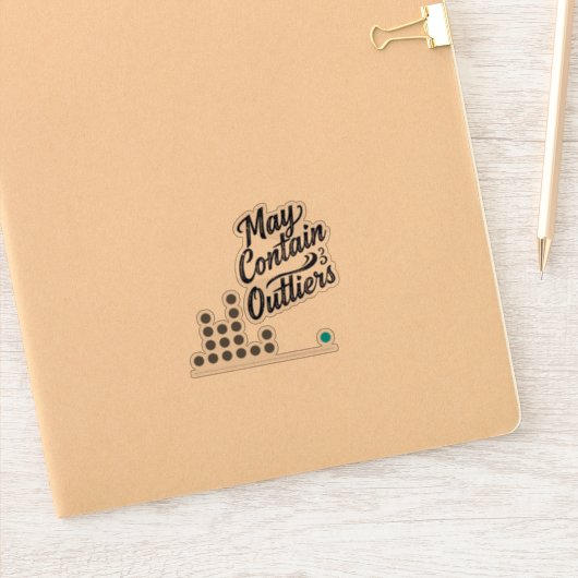 May Contain Outliers Data Vinyl Sticker (w/ Chart) (Notitieboek)