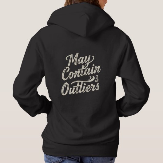May Contain Outliers Data Women's Hoodie - Dark (Achterkant)
