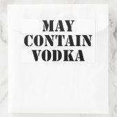 May Contain Vodka Rechthoekige Sticker (Tas)