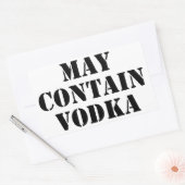 May Contain Vodka Rechthoekige Sticker (Envelop)