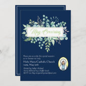 May Crowning nodigt de Maagd Maria katholieke uitn (Voorkant / Achterkant)