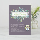 May Crowning nodigt de Maagd Maria katholieke uitn (Staand voorkant)