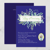 May Crowning nodigt de Maagd Maria katholieke uitn (Voorkant / Achterkant)