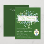 May Crowning nodigt de Maagd Maria katholieke uitn (Voorkant / Achterkant)