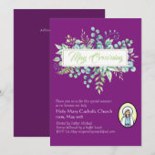 May Crowning nodigt de Maagd Maria katholieke uitn (Voorkant / Achterkant)