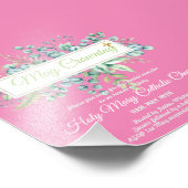 May Crowning nodigt de Maagd Maria katholieke uitn Foto Afdruk (Hoek)