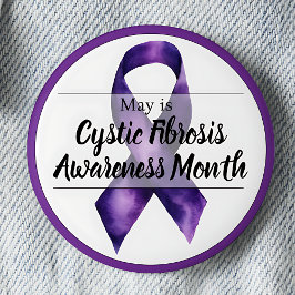 May Cystic Fibrosis Awareness Month Ronde Button 5,7 Cm
