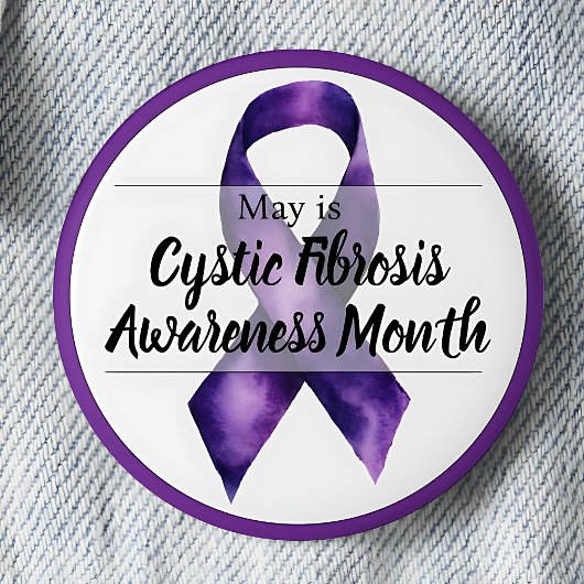 May Cystic Fibrosis Awareness Month Ronde Button 5,7 Cm