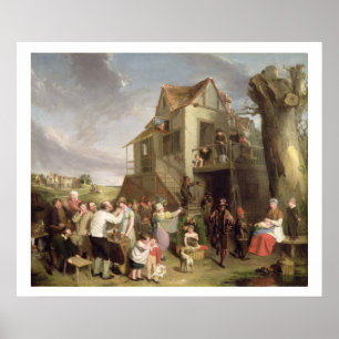 May Day, c.1811-12 (olie op canvas) Poster
