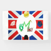 May Day (Dag van de Arbeid) - Brits thema Spandoek (Horizontaal)