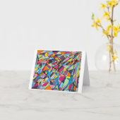 "May Day" gevouwen wenskaart Kaart (Gele Bloem)