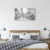 May Day in Bowdon, Cheshire Canvas Afdruk (Insitu (Slaapkamer))