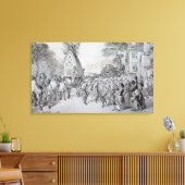 May Day in Bowdon, Cheshire Canvas Afdruk (Insitu (Woonkamer))