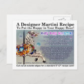 May Day Martini Recept Kaart Briefkaart (Voorkant / Achterkant)