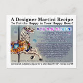 May Day Martini Recept Kaart Briefkaart (Voorkant)
