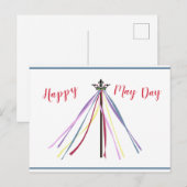 May Day Pole Briefkaart (Voorkant / Achterkant)