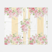 May Day Summer Rozen buttercup medium Fleece Deken (Voorkant (Horizontaal))