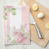 May Day Summer Rozen peony stripe Theedoek (Quarter Fold)