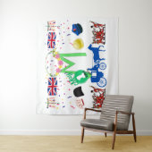 May Day (Verenigd Koninkrijk) Tapestry by Kriyas C Wandkleed (In situ)