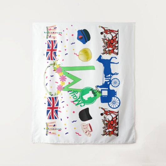 May Day (Verenigd Koninkrijk) Tapestry by Kriyas C Wandkleed (Voorkant)