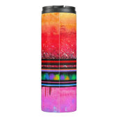 May December Chaos Abstracte thermische getumbler Thermosbeker (Achterkant)