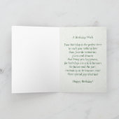 May Emerald Birthstone Birthday Card Kaart (Binnen)