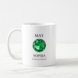 May Emerald  Persoonlijke Verjaardagskaart Koffiemok