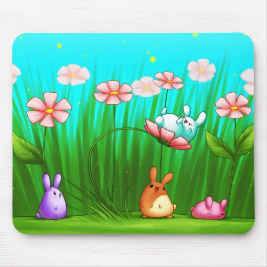 May Flower Fun Mousepad Muismat (Voorkant)