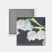 May Flower: Lelie van de vallei Magneet (Voorkant / Achterkant)