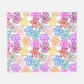 May Flowers Fleece Deken (Voorkant (Horizontaal))