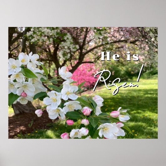 May Flowers Pink Easter Poster (Voorkant)
