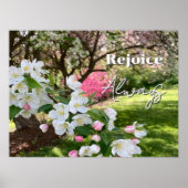 May Flowers Pink Rejoice Always Poster (Voorkant)