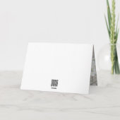 May Flowers Pink Thank You Card Kaart (Achterkant)